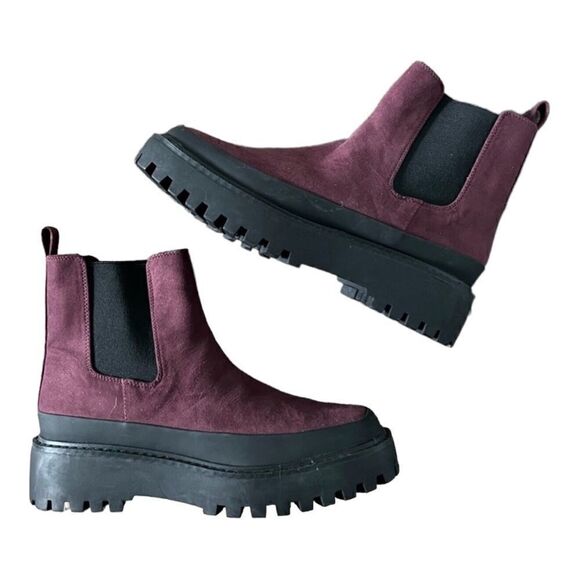 Nordstrom Rack Purple Lug Sole Bellamy Booties - Picture 1 of 6
